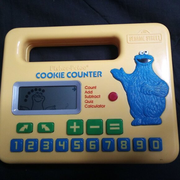 Vintage Sesame Street Cookie Counter Digital Abacus Toy - Picture 1 of 7